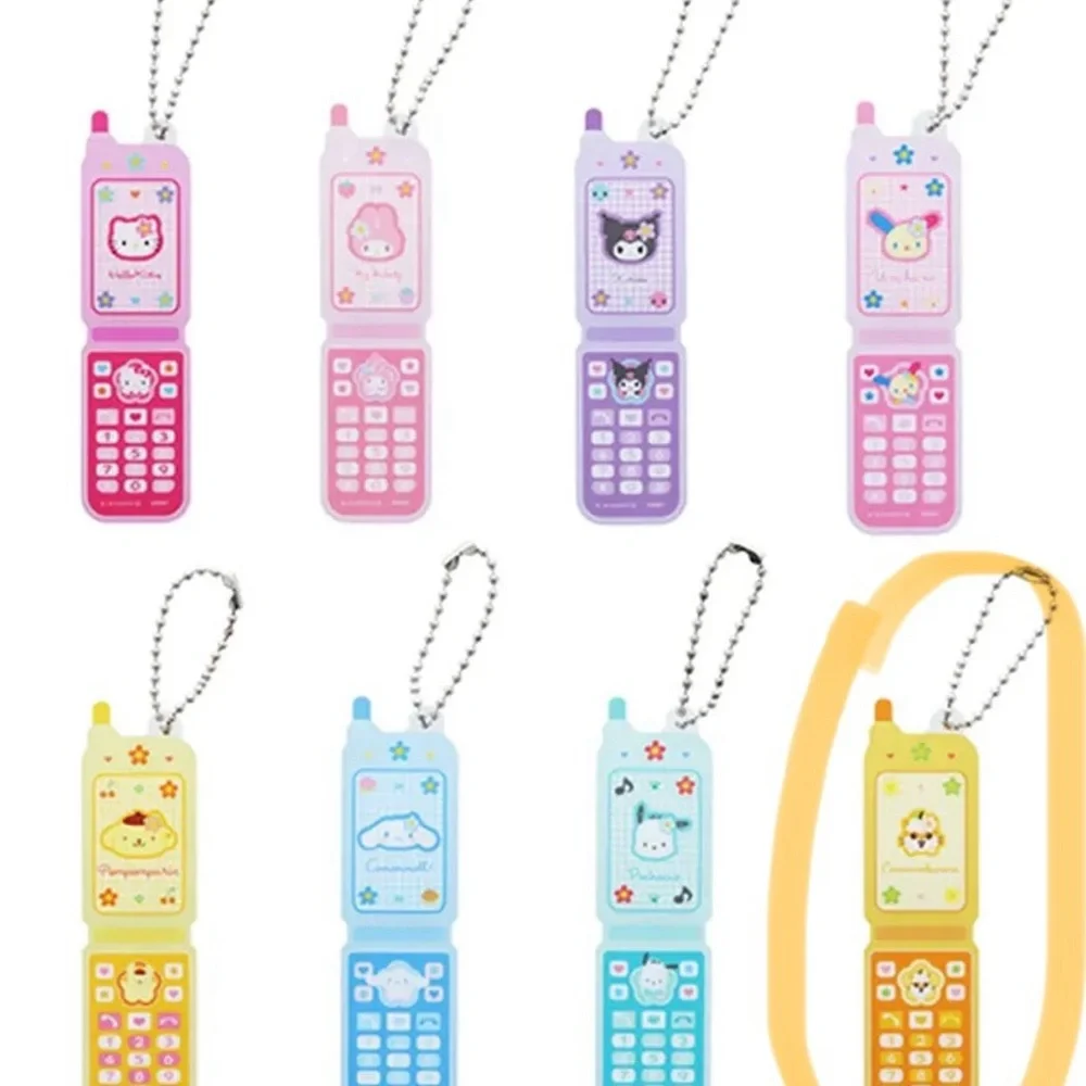SANRIO Y2K Secret Flip Phone Type Acrylic Keychain Blind Box (corocorokuririn)